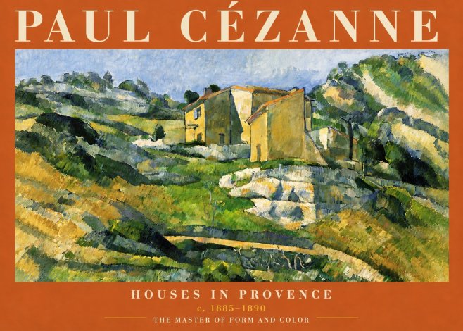 Paul Cézanne Houses in Provence No6 - Plakát