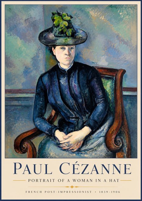 Paul Cézanne Portrait of a Woman II No2 - Plakát