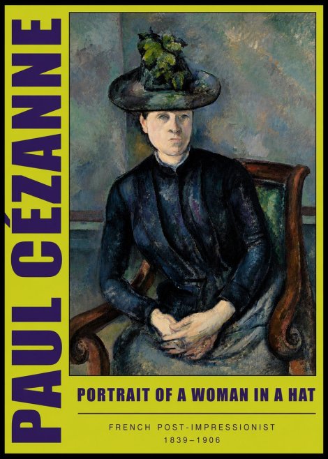 Paul Cézanne Portrait of a Woman II No5 - Plakát