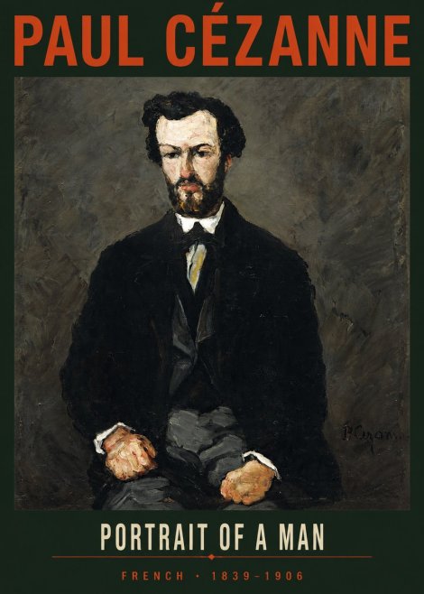 Paul Cézanne Portrait of a Man II No2 - Plakát