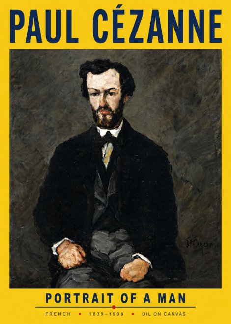 Paul Cézanne Portrait of a Man II No6 - Plakát
