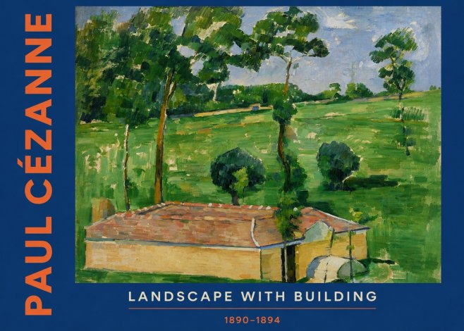 Paul Cézanne Landscape with Building No4 - Plakát