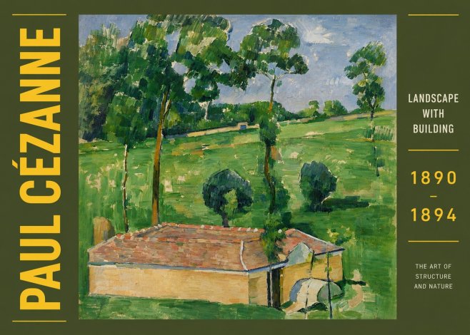 Paul Cézanne Landscape with Building No6 - Plakát