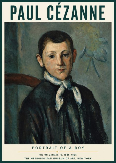 Paul Cézanne Portrait of a Boy No3 - Plakát