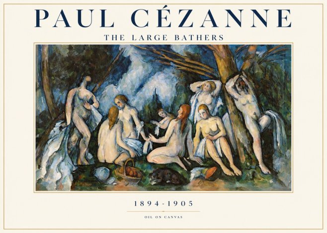 Paul Cézanne The Large Bathers VI No1 - Plakát