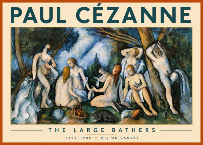 Paul Cézanne The Large Bathers VI No3 - Plakát