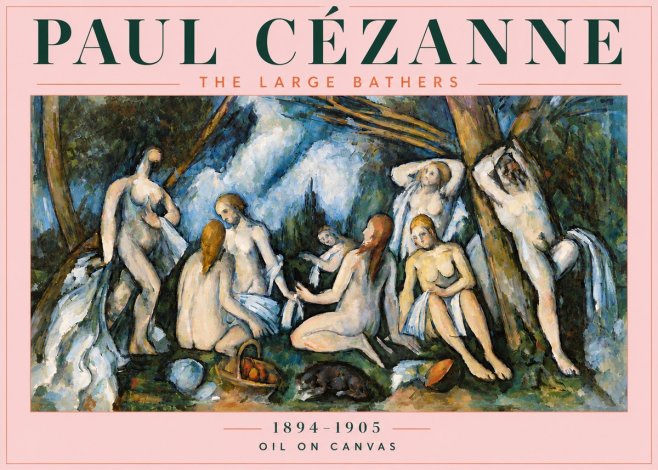 Paul Cézanne The Large Bathers VI No4 - Plakát