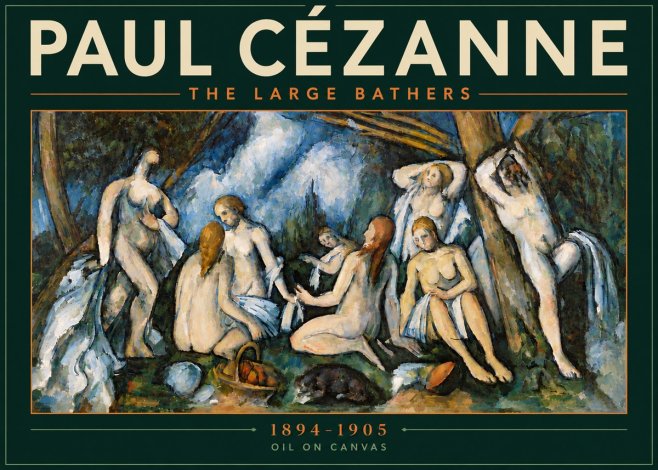 Paul Cézanne The Large Bathers VI No6 - Plakát