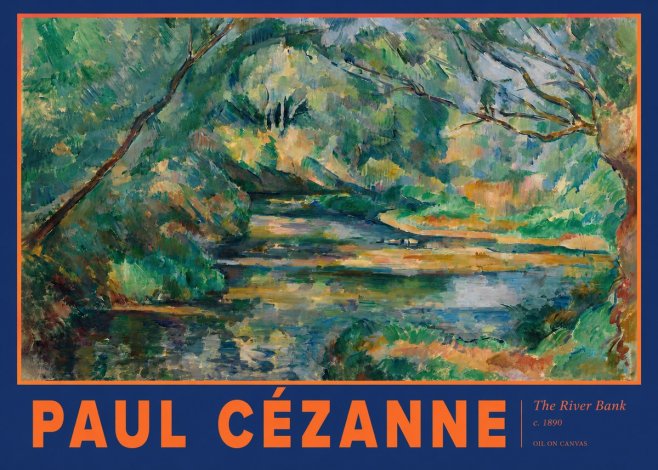 Paul Cézanne The River Bank No2 - Plakát