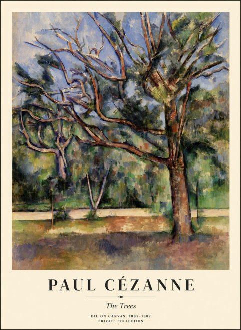 Paul Cézanne The Trees No1 - Plakát