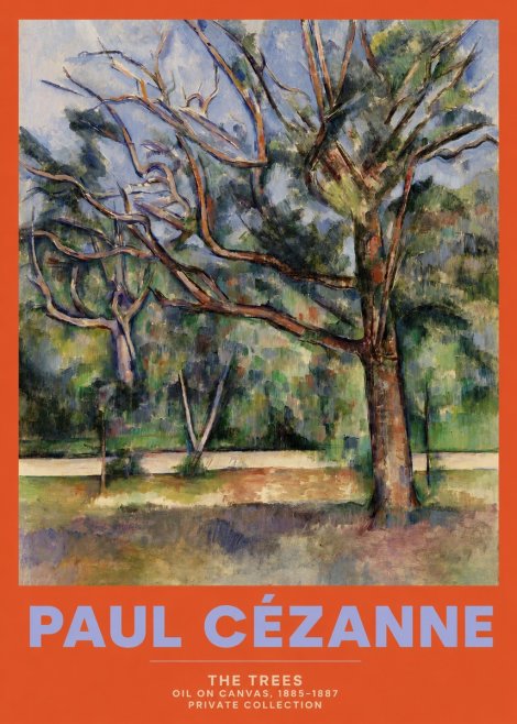 Paul Cézanne The Trees No2 - Plakát