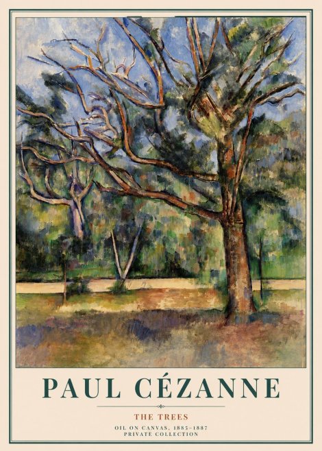 Paul Cézanne The Trees No3 - Plakát