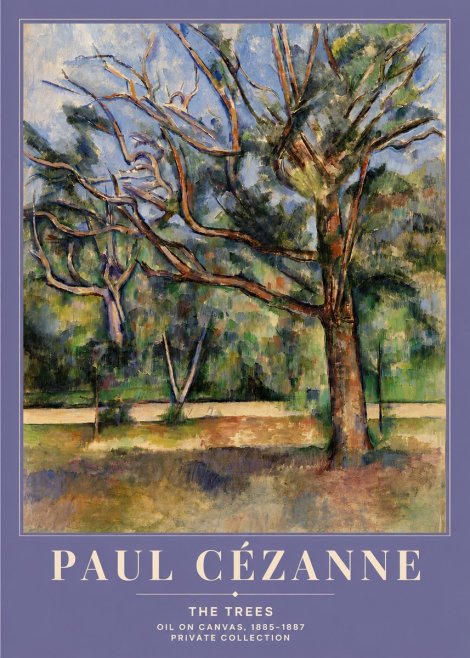 Paul Cézanne The Trees No4 - Plakát
