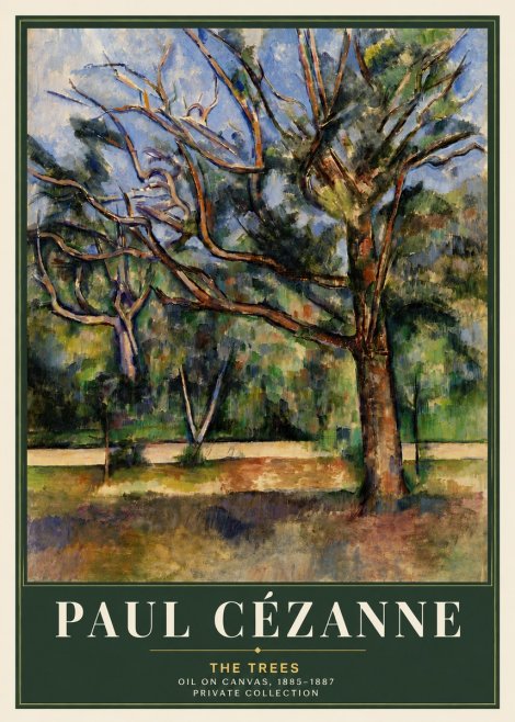 Paul Cézanne The Trees No5 - Plakát