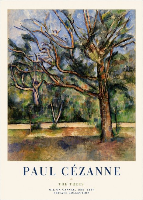 Paul Cézanne The Trees No6 - Plakát