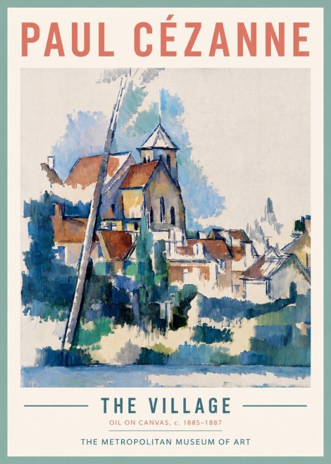 Paul Cézanne The Village II No3 - Plakát