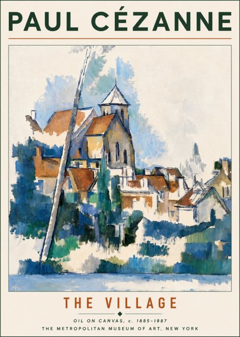 Paul Cézanne The Village II No5 - Plakát