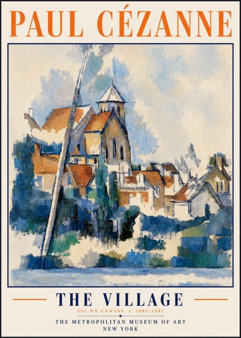 Paul Cézanne The Village II No6 - Plakát