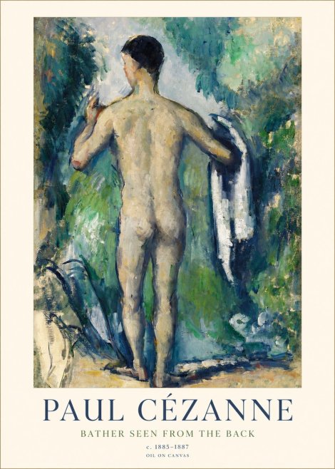 Paul Cézanne Bather Seen from the Back No1 - Plakát