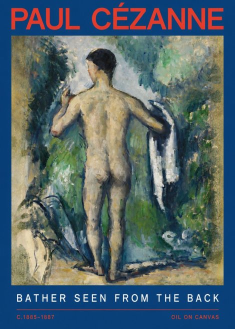 Paul Cézanne Bather Seen from the Back No2 - Plakát