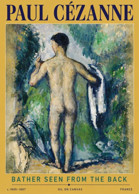 Paul Cézanne Bather Seen from the Back No5 - Plakát