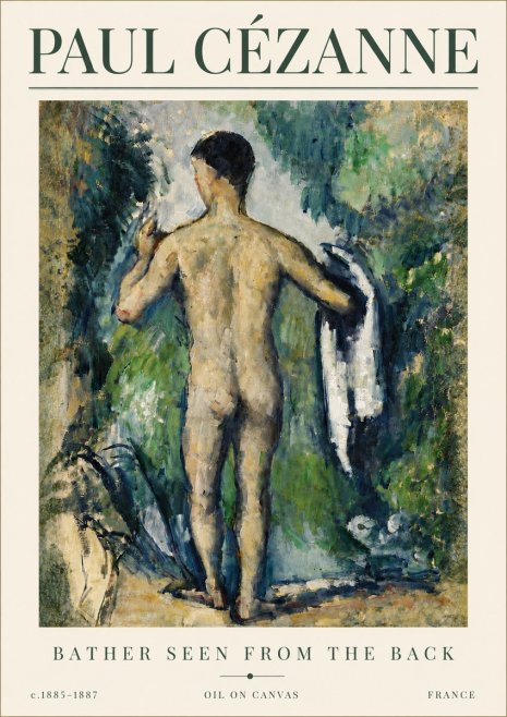 Paul Cézanne Bather Seen from the Back No6 - Plakát