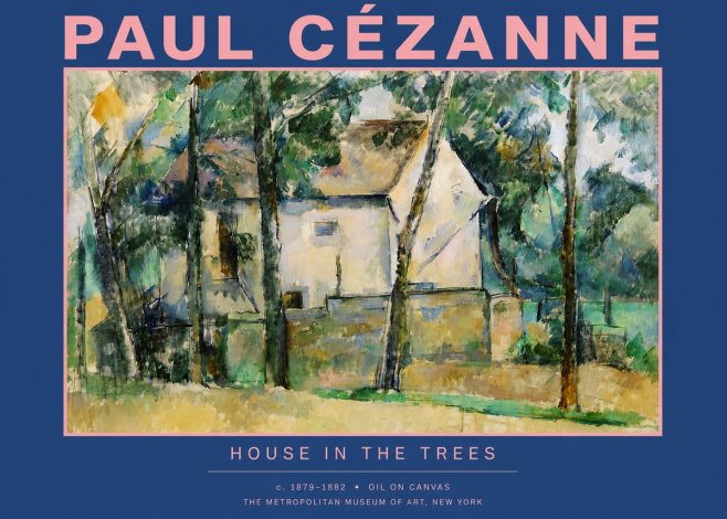 Paul Cézanne House in the Trees No2 - Plakát