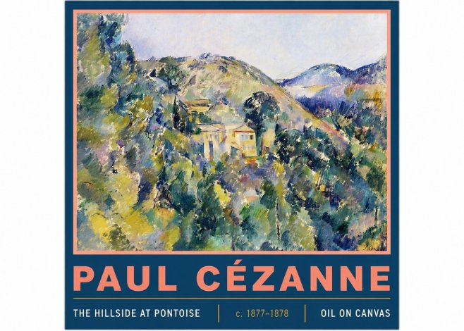 Paul Cézanne The Hillside at Pontoise No3 - Plakát