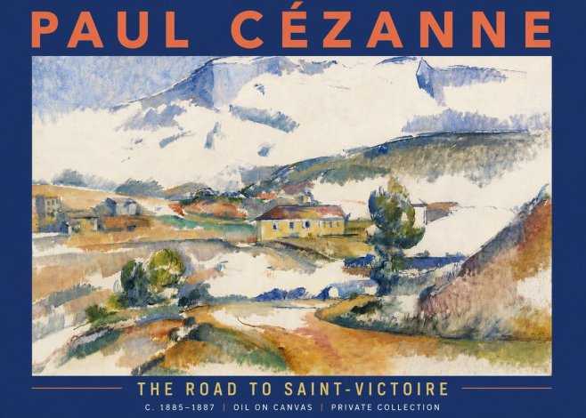 Paul Cézanne The Road to Saint-victoire No6 - Plakát