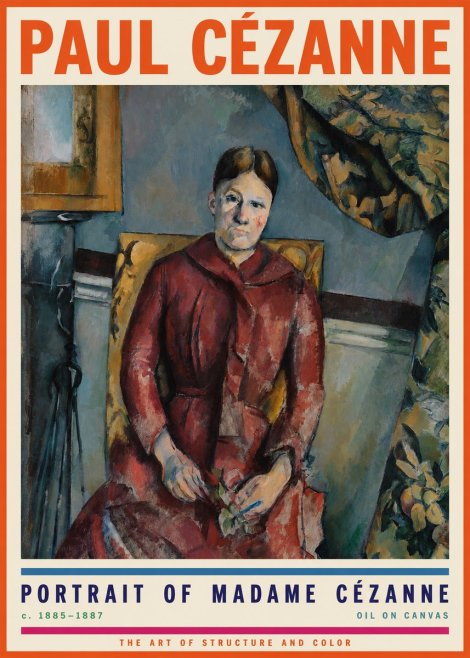 Paul Cézanne Portrait of Madame Cézanne II No2 - Plakát