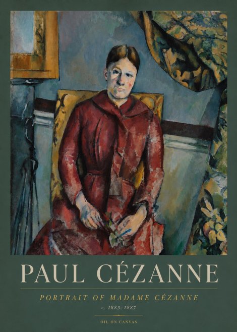 Paul Cézanne Portrait of Madame Cézanne II No3 - Plakát