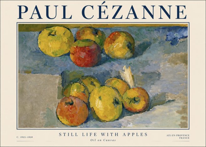 Paul Cézanne Still Life with Apples No3 - Plakát