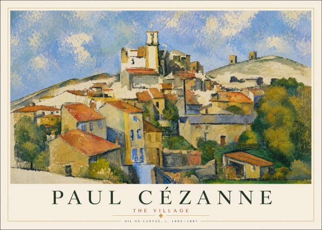 Paul Cézanne The Village III No5 - Plakát