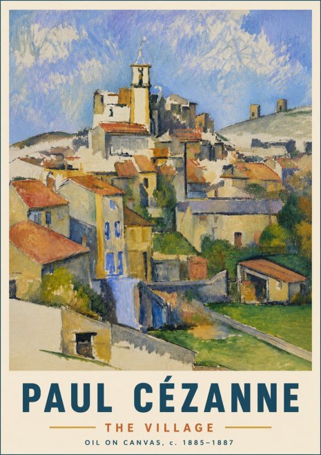 Paul Cézanne The Village III No6 - Plakát