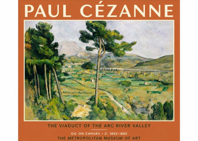 Paul Cézanne The Viaduct of the Arc River Valley No3 - Plakát
