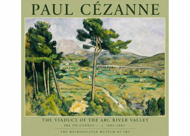 Paul Cézanne The Viaduct of the Arc River Valley No4 - Plakát