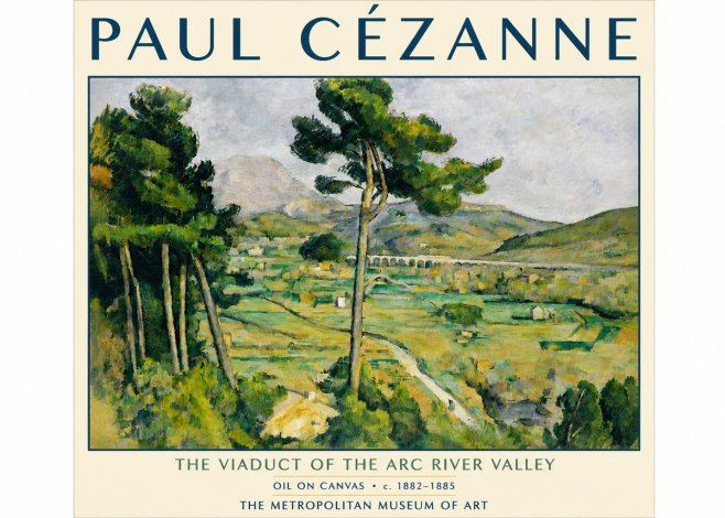 Paul Cézanne The Viaduct of the Arc River Valley No5 - Plakát