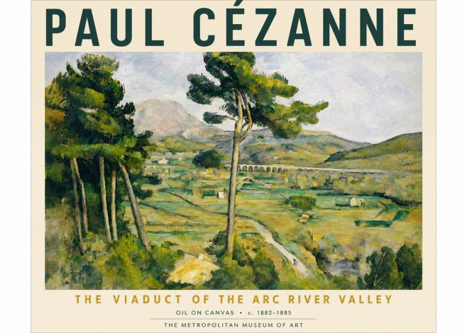 Paul Cézanne The Viaduct of the Arc River Valley No6 - Plakát