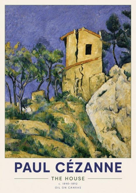 Paul Cézanne The House No6 - Plakát