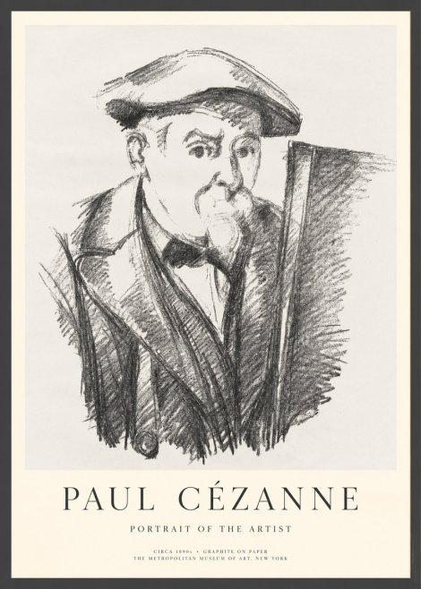 Paul Cézanne Portrait of the Artist III No1 - Plakát