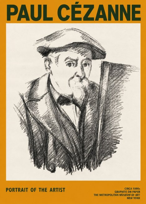 Paul Cézanne Portrait of the Artist III No2 - Plakát