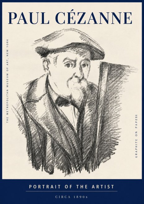 Paul Cézanne Portrait of the Artist III No3 - Plakát