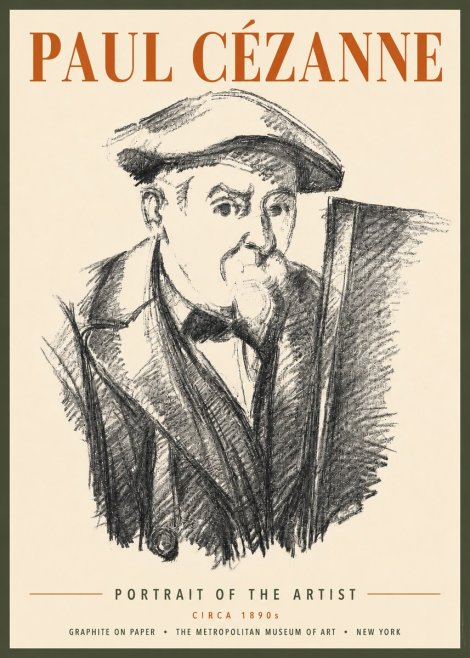 Paul Cézanne Portrait of the Artist III No4 - Plakát