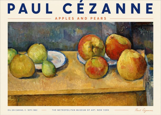 Paul Cézanne Apples and Pears No3 - Plakát