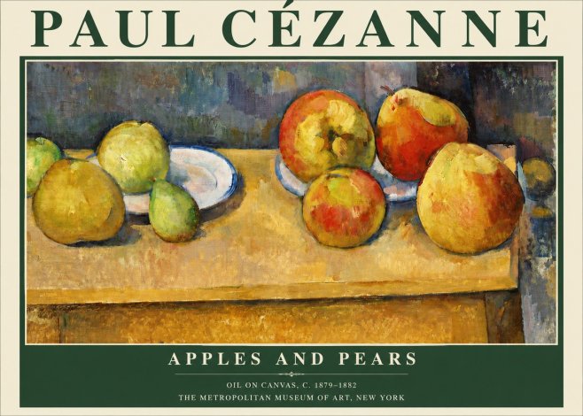Paul Cézanne Apples and Pears No4 - Plakát
