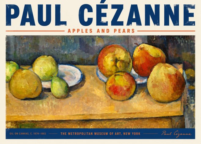 Paul Cézanne Apples and Pears No5 - Plakát