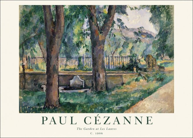 Paul Cézanne The Garden at Les Lauves No1 - Plakát