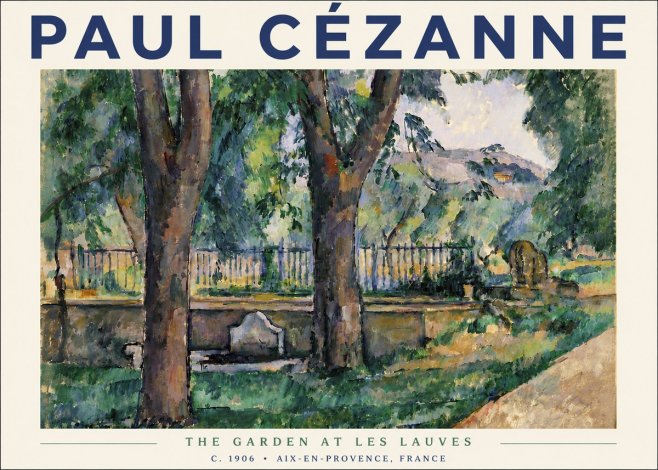 Paul Cézanne The Garden at Les Lauves No5 - Plakát