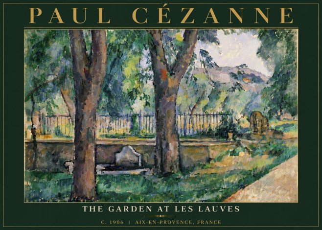Paul Cézanne The Garden at Les Lauves No6 - Plakát