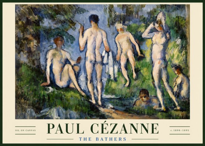 Paul Cézanne The Bathers No3 - Plakát